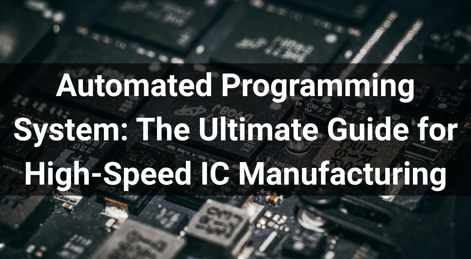 Automated Programming System: The Ultimate Guide for High-Speed IC Manufacturing